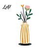 Dried Flower Holders Metal Vase Silhouette Tabletop Decor Sculptures Desktop Ornaments Creative Office Desk Ornaments Shape Decorations for