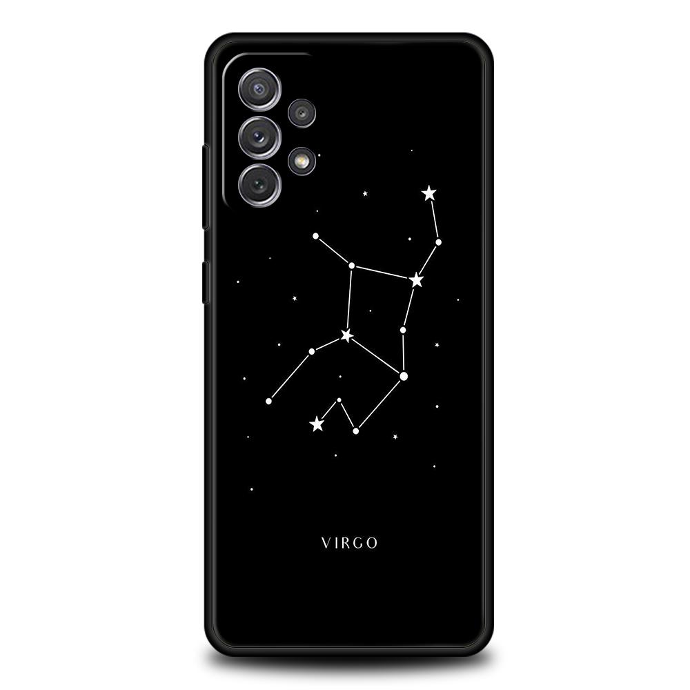 Чехол для телефона со знаком зодиака Дева Овен для Samsung Galaxy A55 A35 A15 A14 A25 A54 A51 A71 A72 A73 A32 A52 A52S A41 5G Мягкий чехол