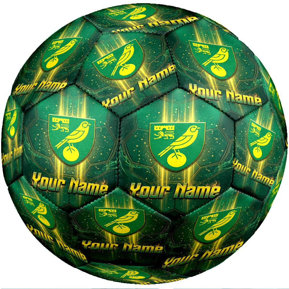 Norwich City Fashion Size 5 Football Wearproof Non‑Slip Soccer Ball For Sports Training Entertainment Use
