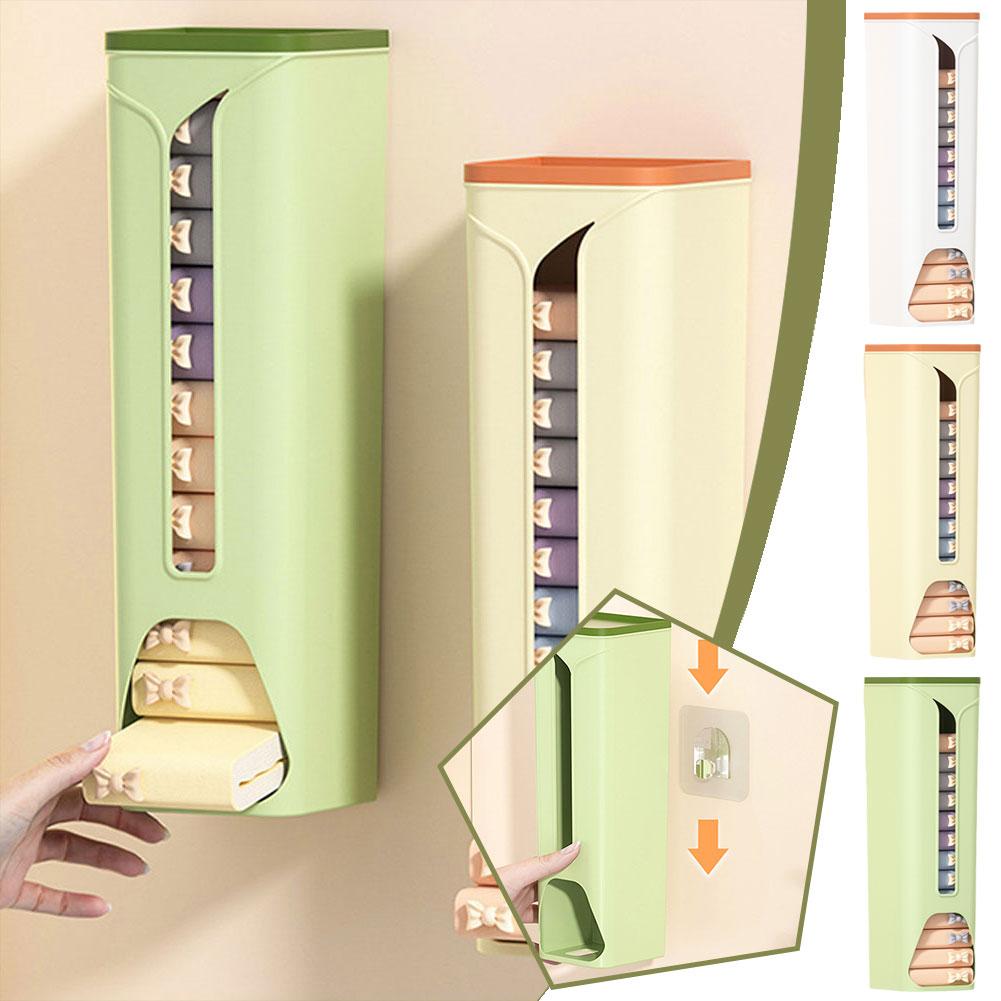 Wall-Mounted Underwear Storage Box Closet Hanging Underwear Garbage Home Panties Bag Organizer Holder Socks Dispenser