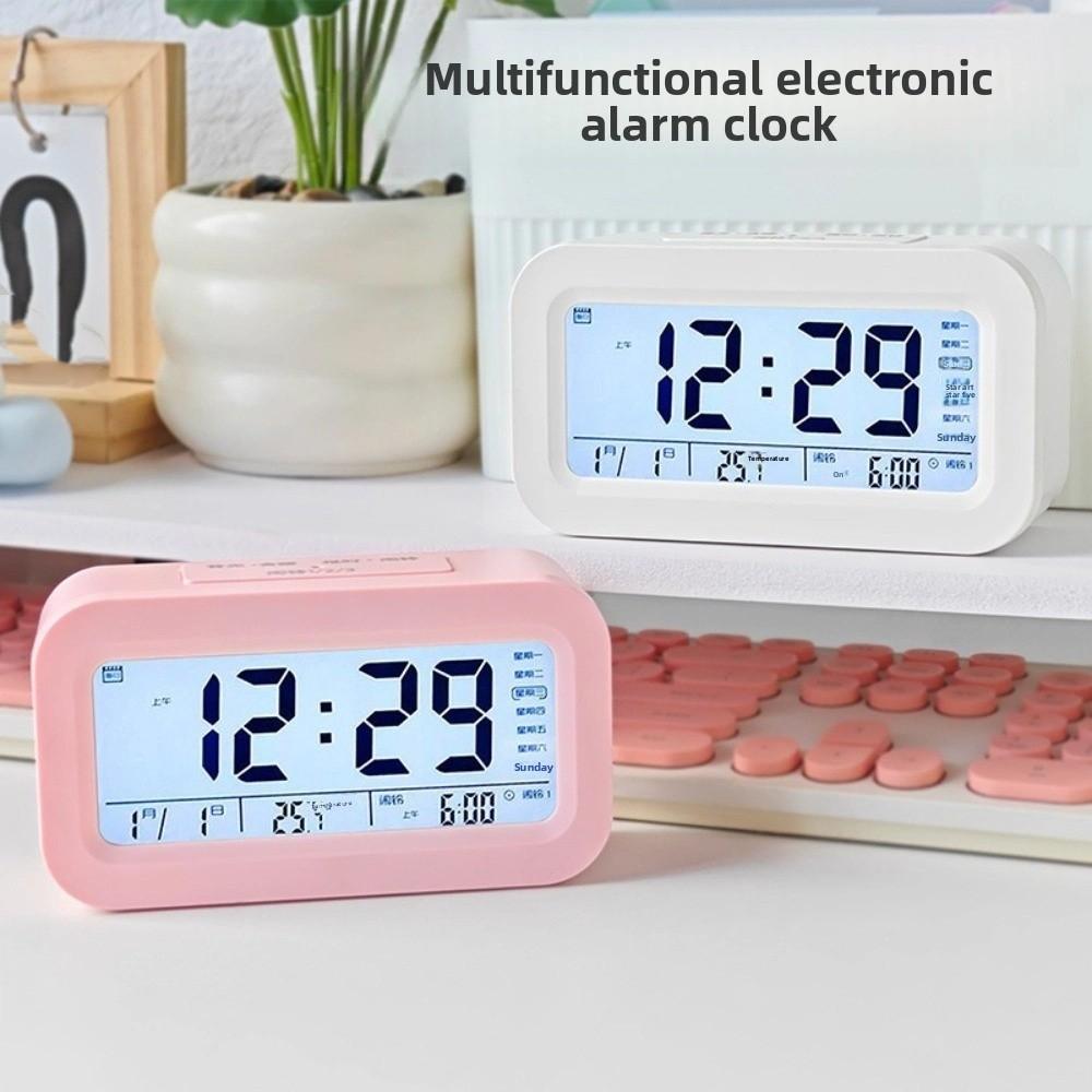 Snooze Feature LED Electronic Alarm Clock LED Display Desktop Table Clock Desktop