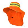 Summer Reflective Sun Hat Large Brim Sun Hat New Bucket Hat  Sanitation Worker