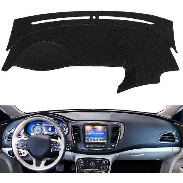 Коврик на приборную панель для Chrysler 300 300C 2005-2010, Защитный коврик на панель приборов (черный) Ф49