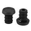 1 Pair Mountain Bike Scooter 22.2mm Handlebar Anti skid Rubber Bar End Plugs (black)