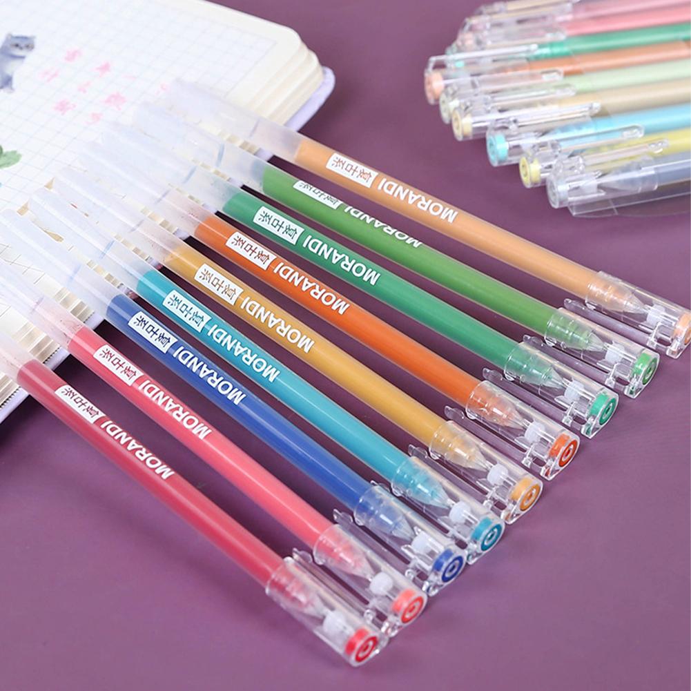 9 шт./кор. набор цветных гелевых ручек Morandi 0,5 мм чернильная ручка для письма для студентов школьные принадлежности канцелярские принадлежности