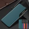 Samsung Galaxy Xiaomi Redmi iPhone Huawei Honor uchun Smart View Qopqoqli Telefon G'ilofi Podstavkali Teri Magnit Qopqoq