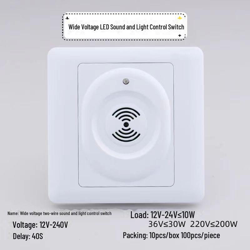 Панель управления скрытым светодиодным освещением коридора 86-го типа с голосовым управлением и задержкой звука и света