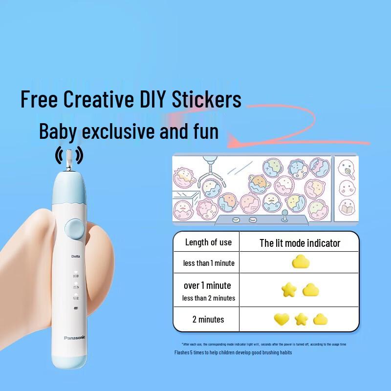 Panasonic EW-DC2F Kids Sonic Electric Toothbrush CN plug (adapter included)