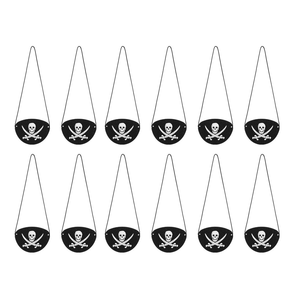 1 комплект пиратская повязка на глаз фетр один глаз скелет элементы костюм соответствующий комплект повязка на глаза игрушка для домашнего детского сада