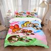 3pcs Blossom Bubble Buttercup Adventures Bedding Set, Includes One Quilt Cover and Two Pillowcases, Bedroom and Guest Room Decoration. T72301120