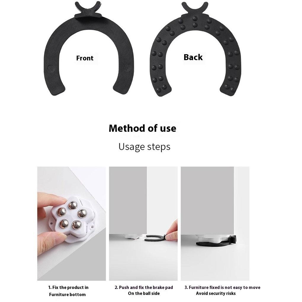 4 шт./лот Мини-ролики Маленькие ролики для бытовой техники Наклейки Ролики для кухонной техники