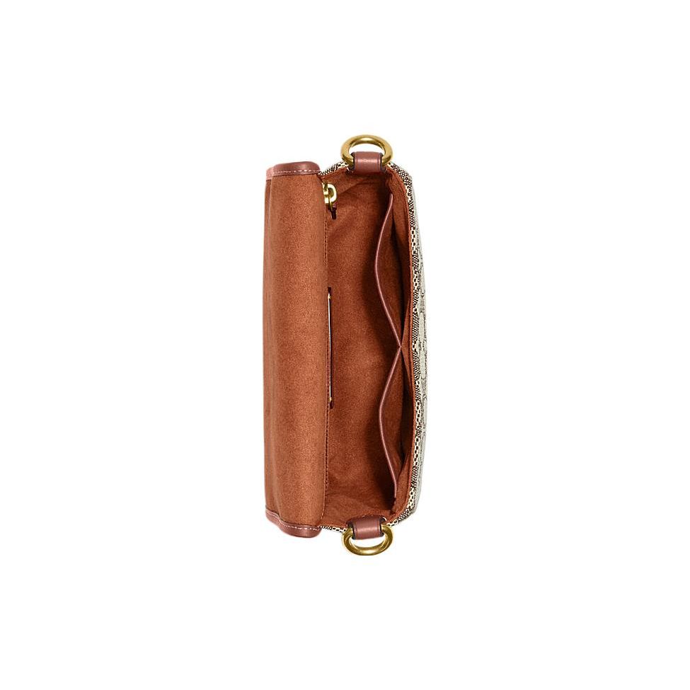 Coach Мини Сумка-кроссбоди Cally сSignature Khaki CC098-COC