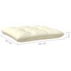 Vidaxl 2-Osobowa Sofa Ogrodowa Z Kremowymi Poduszkami, Drewno Sosnowe