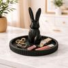 Animal Shaped Jewelry Storage Tray 3D Printed Bunny Ornament Necklace Display Tray  Home Desktop