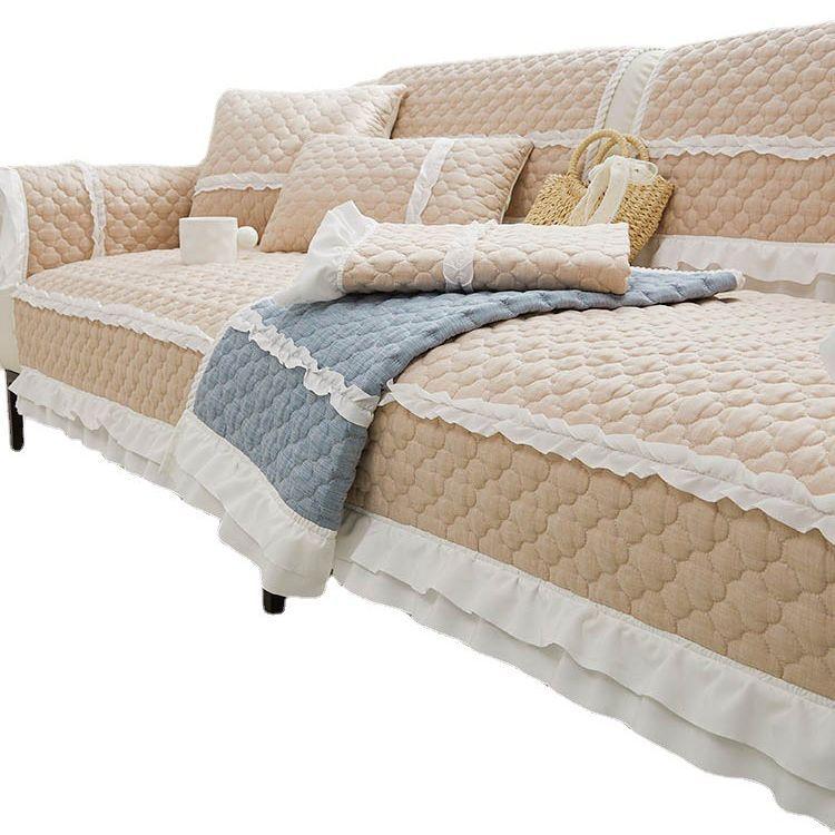 Тканевая подушка для дивана, простая современная утолщенная четырехсезонная универсальная подушка для гостиной, диванная подушка для гостиной, противоскользящий чехол