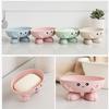 Box Wheat Cartoon Straw Soap Draining Practical Easy Clean Soap Holder Bathroom Soaps Dish Box