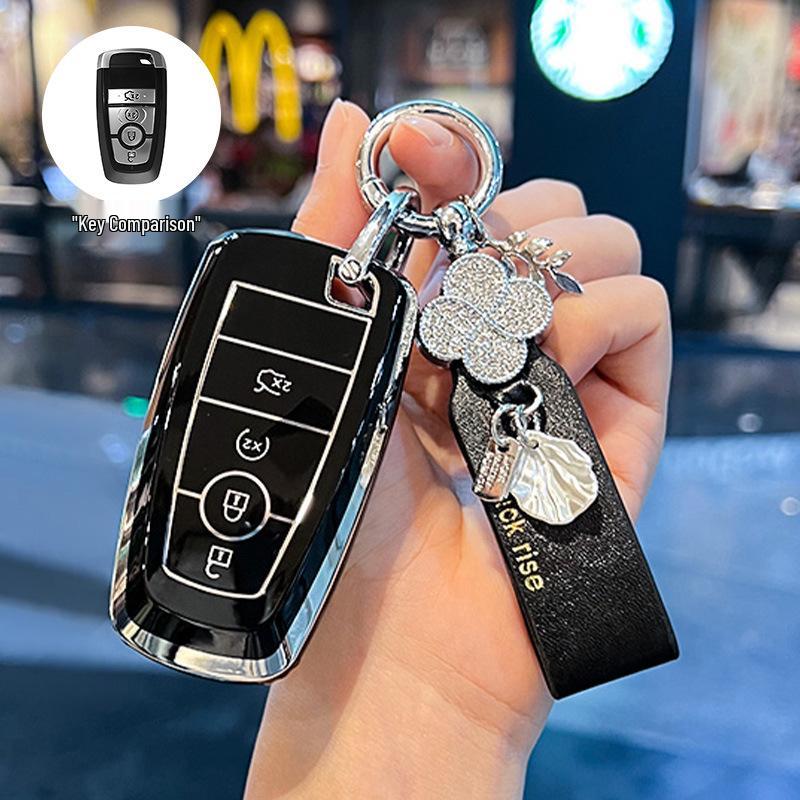 Чехол для ключей Ford Edge L для Explorer, Mondeo, Focus, Ranger, Escape, Evos, Mustang Пряжка