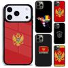 Чехол для телефона Флаг Черногории для iPhone 17 16 15 Pro Max Air 14 13 12 11 Plus Ударопрочный Capa Чехол
