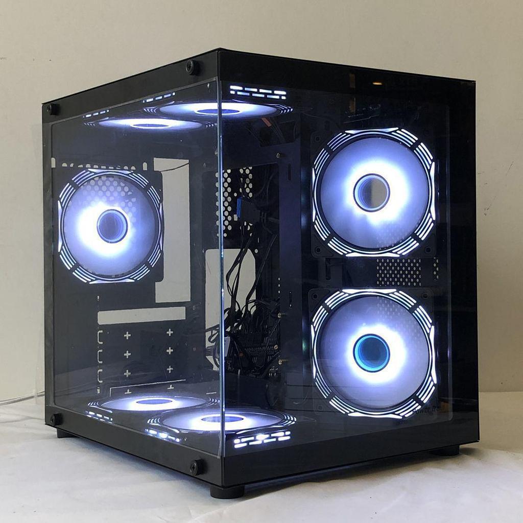 Мини-корпус для игрового ПК mATX с прозрачной боковой панелью для DIY-системы жидкостного охлаждения