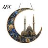 Colorful Glass Suncatcher 2D Acrylic Star Moon Lantern Suncatcher, Crescent Window Hanging Ornament Exquisite Craftsmanship for Home, Patio,