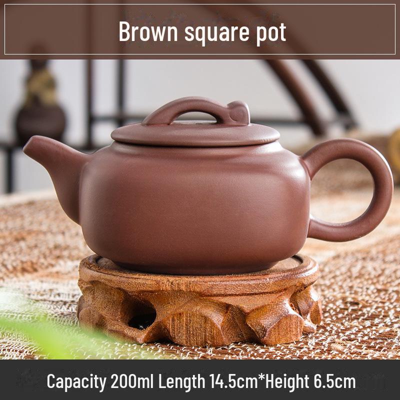 Коллекция чайников из фиолетовой глины: 72 модели, чайники Zhuni Xishi объемом 120–200 мл, идеально подходящие для утренних рынков