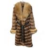 OFTBUY Winter Luxury Long Natural Rabbit Fur Coat with Raccoon Fur Collar Women Fashion Thickened Warm Loose Casual Fur Coat