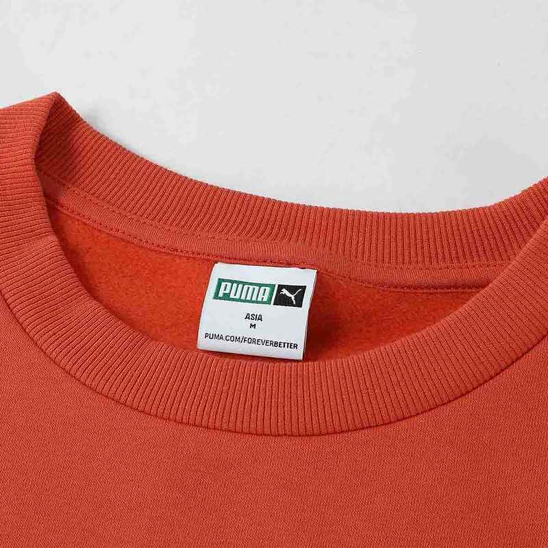 Puma Свободный повседневный свитшот с круглым вырезом, мужские топы, оранжевый 629736-75