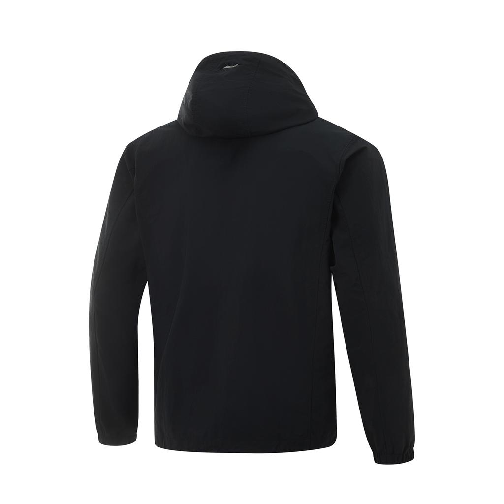 Li Ning Leaf Edge спортивная удобная ветрозащитная куртка мужская куртка черная AFDV457-2