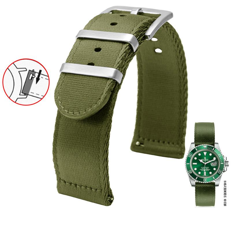 For 22mm Nylon 20mm Watchband Seiko Citizen Huawei Watch Bracelet Wristwatches Band Nylon Watch Strap Quick Release Bar