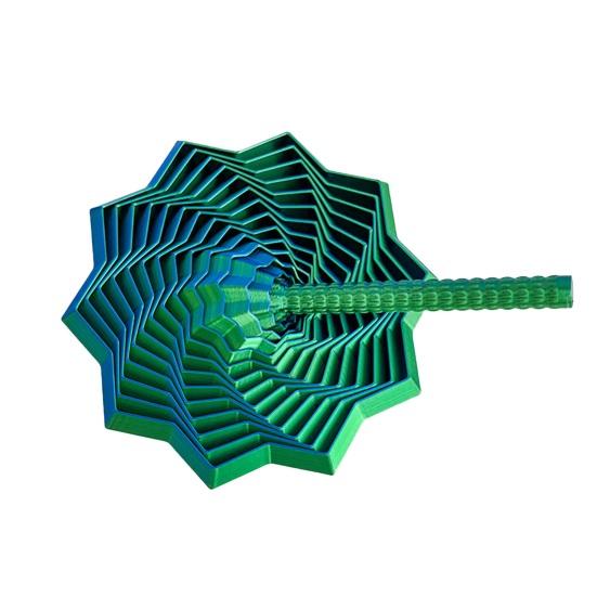 Расширенная сенсорная фиджет-звезда, напечатанная на 3D-принтере вращающаяся башня, фиджет-игрушка, гибкая спиральная звезда с ручкой для снятия стресса, аксессуар для офисного стола