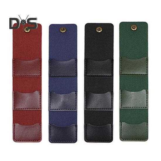 Чехол для медиатора на 3 слота, сумка-держатель медиатора, чехол из искусственной кожи для хранения медиатора с застежкой-кнопкой для любителей гитары