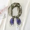 Retro Silk Scarf Women's Fashion Versatile High Sense 70cm Square Scarf Simulation Silk Professional Small Scarf Headband