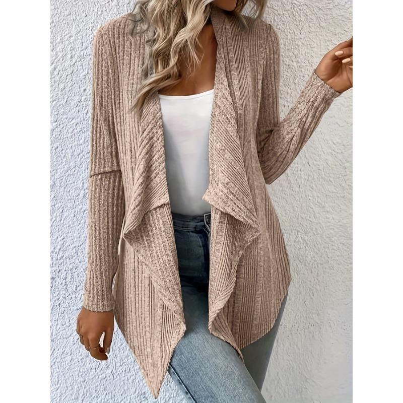 Women S Loose Long Sleeve Knit Cardigan Casual Fashion Top