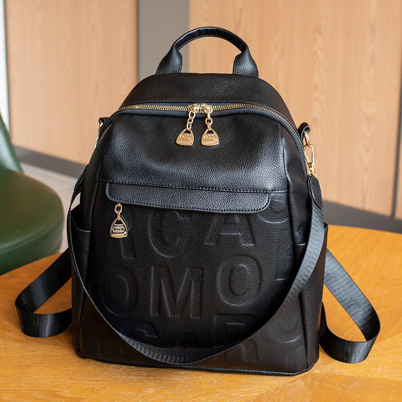 Женская сумка из искусственной кожи, модный рюкзак для путешествий большой емкости