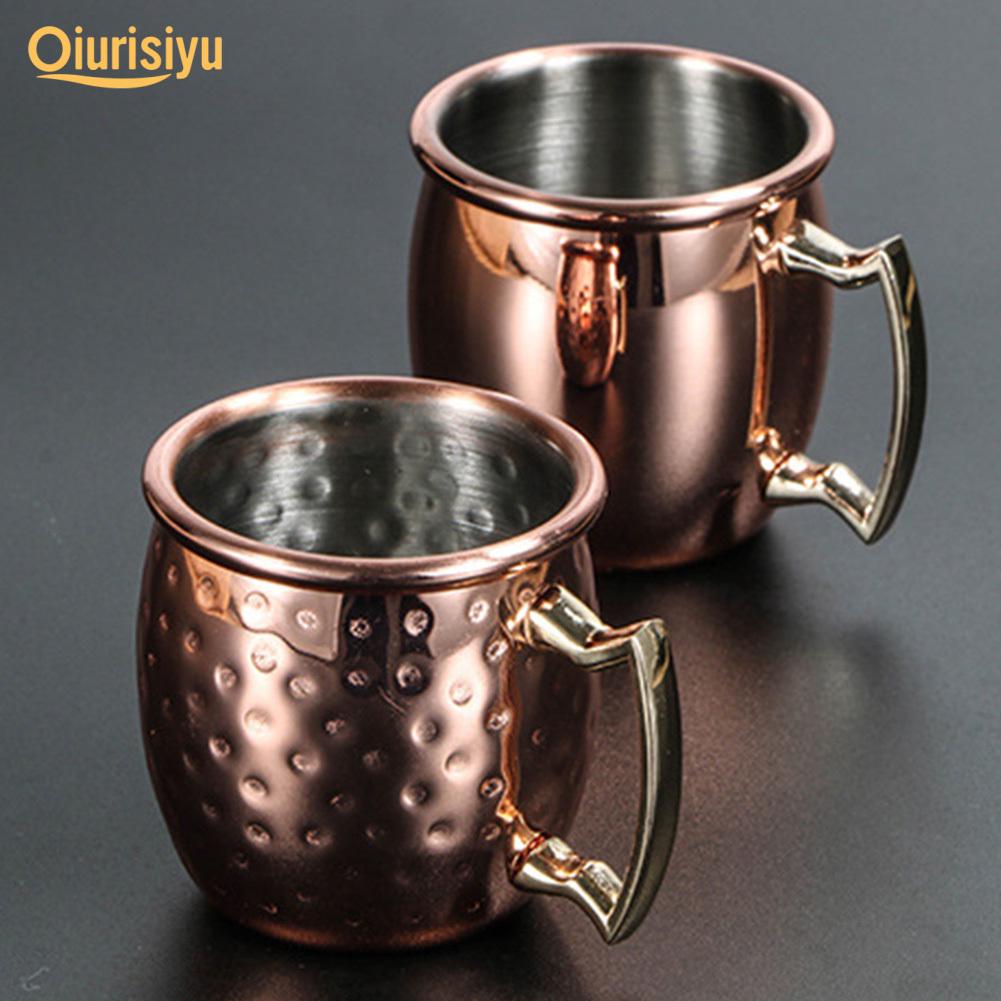 Московская кружка-мул на 60 мл из нержавеющей стали, пивная кофейная чашка