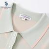 U.S. Polo Assn. Женская летняя прохладная футболка-поло с коротким рукавом
