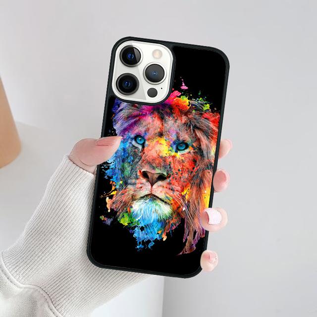 Чехол для телефона 'Рычащий Король Лев' Для Для iPhone 17 Air 16 15 11 12 13 14 Pro Max Plus coque