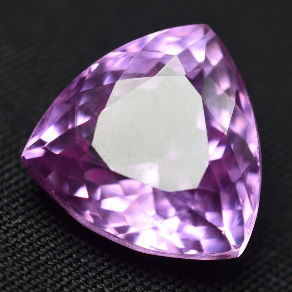 Natural Pink Sapphire Loose Gemstone 10.85 ct Trillion Cut September Birthstone for Gem Collections