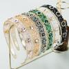 Women's Hairband Shiny Glass Crystal Transparent Thin Edge Teeth Pressed Headwear