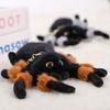 Simulation Colored Eye Spider Plush Pendant PP Cotton Spider Plush Keychain  Halloween Decor
