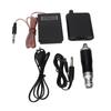 RCA Tattoo Pen Kit Silver Black Rotary Tattoo Machine Power Supply Clip Cord Foot Pedal Set 90‑265V