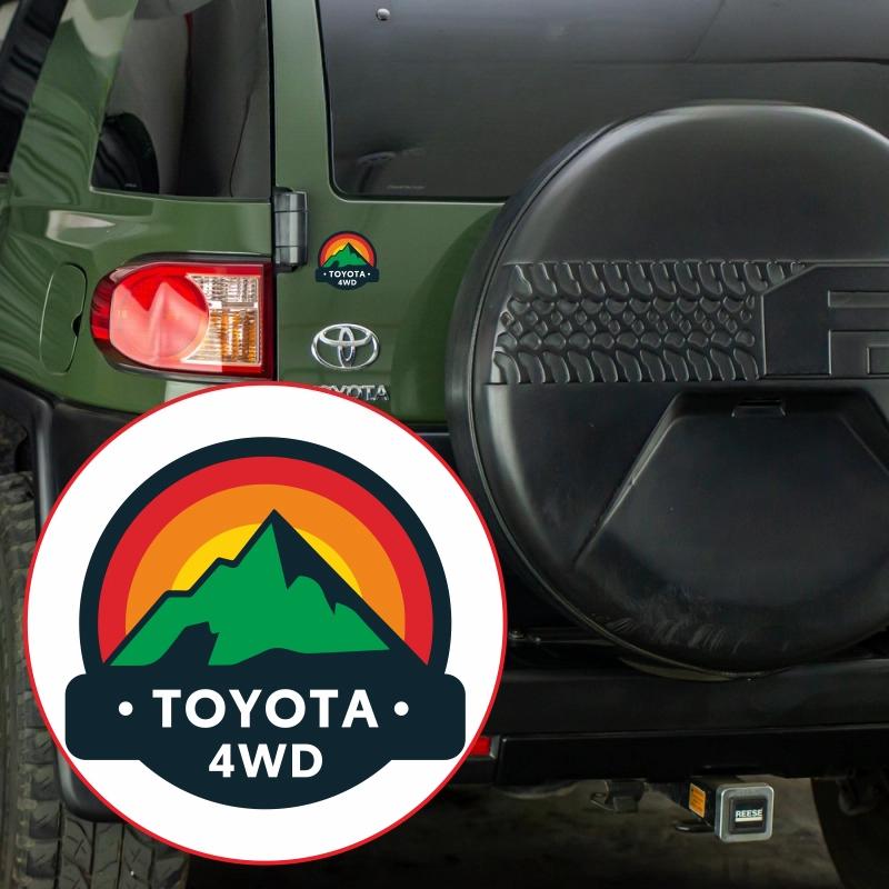 Светоотражающая автомобильная наклейка RYMX4 для Toyota Speedmaster 4Runner Властный Land Cruiser FJ кузов задняя наклейка на багажник
