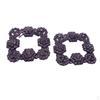 2pcs Rhinestone Shoe Buckle Clips Sparkingly Brooches Bridal