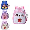Children School Backpack With Oxford Material And Rabbit Car Pattern For Kids