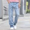 Men's Thin Loose Jeans Classic Straight Blue Business Casual Elasticity Cotton Denim Trousers Plus Size 40