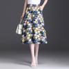 Юбка-бюст женская летняя юбка средней длины в складку весенняя женская маленькая цветочная юбка a word женская драпированная пышная длинная юбка