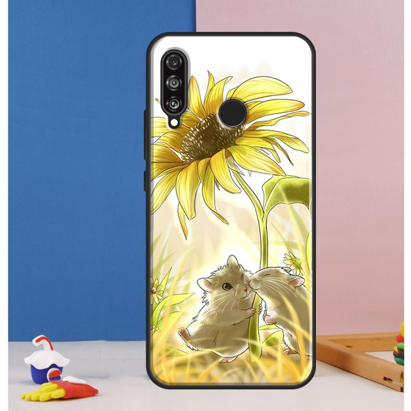 Арт Хомяк Для Huawei Nova 12i 10 9 SE 5T 12s 11i Y91 Y90 Y60 Y70 Y72 Y61 P20 P30 P40 Lite P60 Pro Чехол