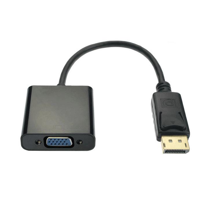 DisplayPort (DP) to VGA Adapter Cable for Laptops and Projectors