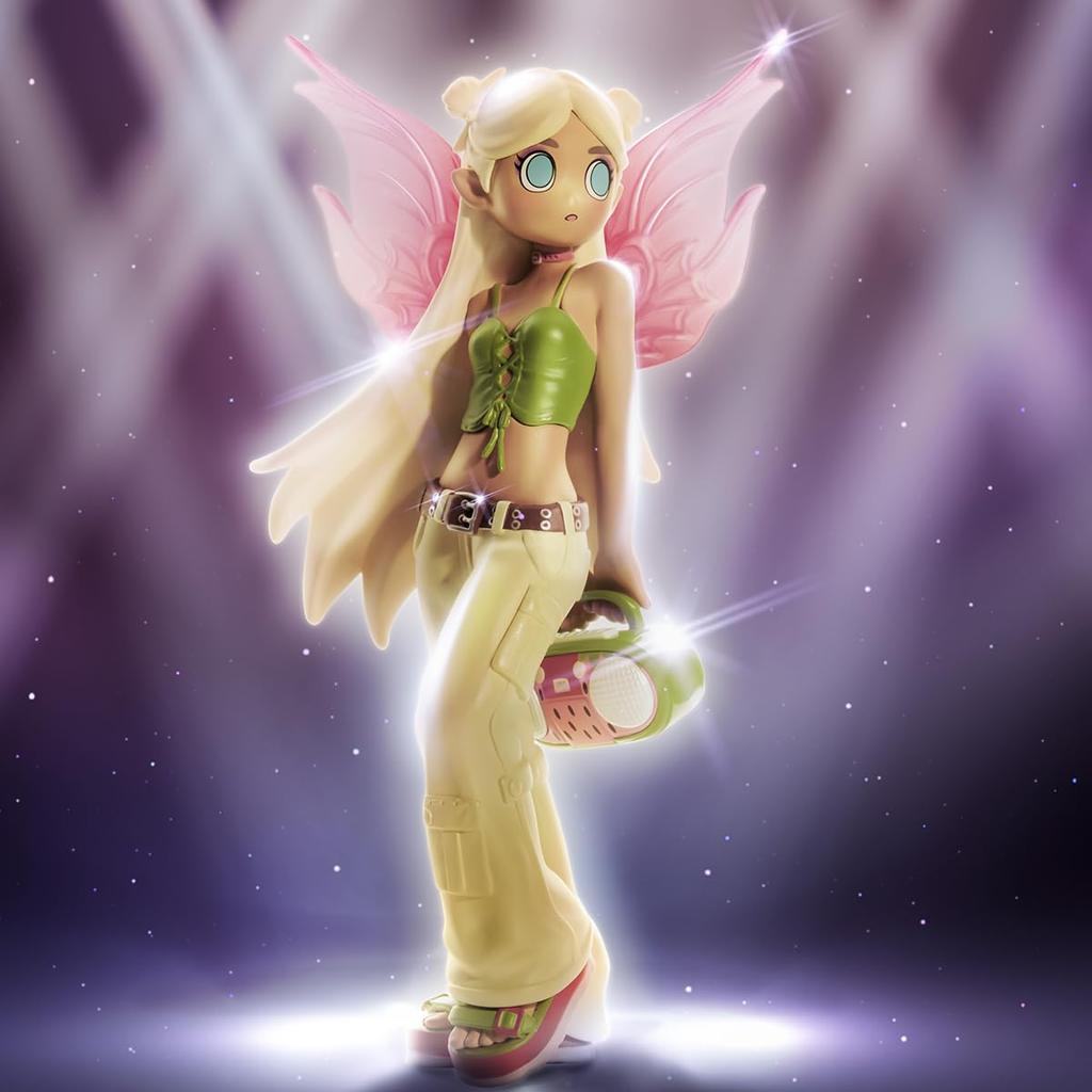 POP MART Peach Riot Punk Fairy Series Pop Mart Gacha Gacha Blind Box Фигурка Пластиковая модель Премиум-игрушка Мягкий винил ПВХ Оригинальный персонаж День рождения