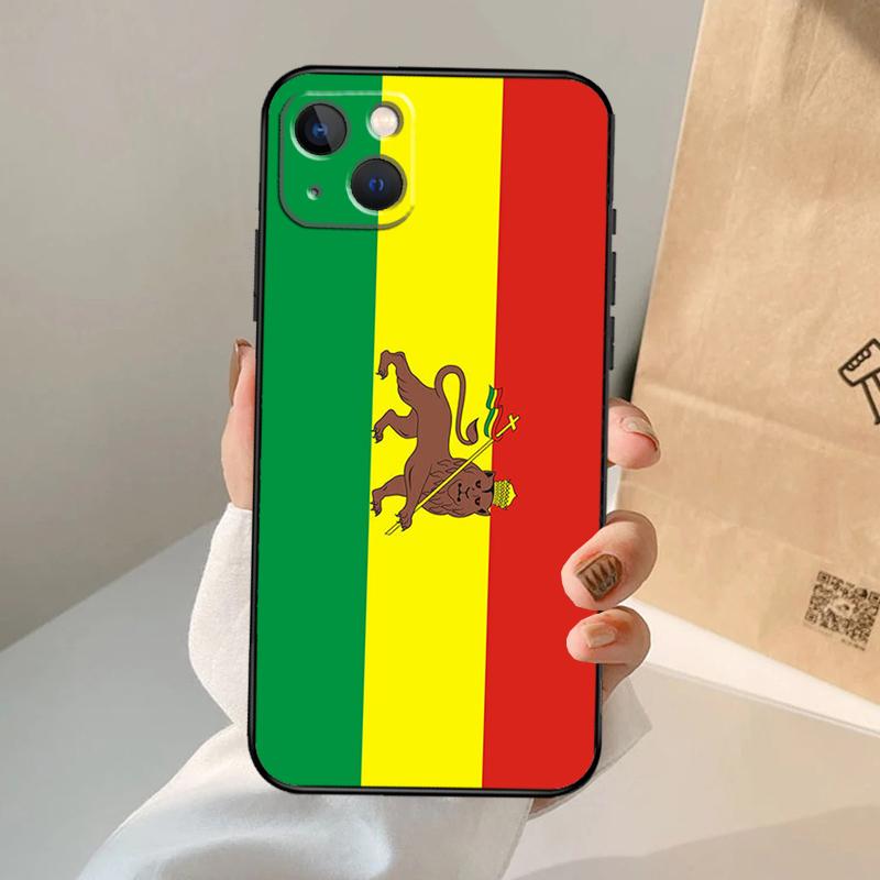 Чехол для телефона с флагом Эфиопии для iPhone 17 Air 16 15 13 11 12 14 Pro Max 13 12 mini 15 16 Plus 16e Чехол